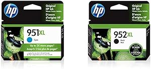 HP 951XL/952XL Cyan & Black Ink Cartridges