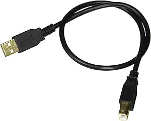 Monoprice 105436 1.5ft USB 2.0 A to B Male Cable 2-Pack