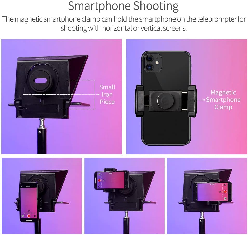 FEELWORLD TP2A 8" Smartphone Tablet Teleprompter