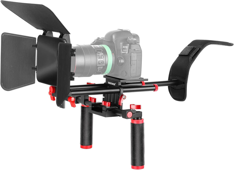 Neewer 10089989 DSLR Camera Shoulder Rig Video Kit (Red) — main product image