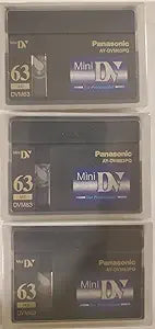 Panasonic MDV60DU3-56 Mini DV Tape 3-Pack