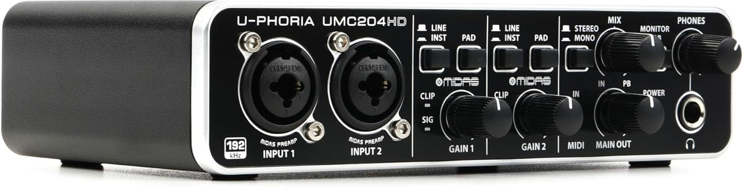 Behringer UMC204HD U-Phoria USB Audio Interface