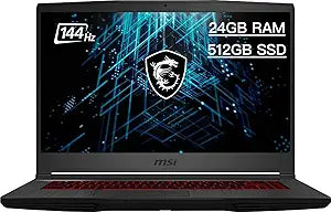 MSI GF65-10UE i5 Gaming Laptop 24GB 512GB RTX3060