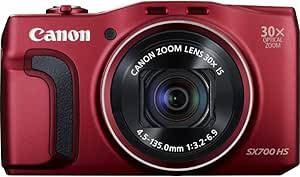 Canon 9339B001 PowerShot SX700 HS Red 30x Zoom Camera — main product image