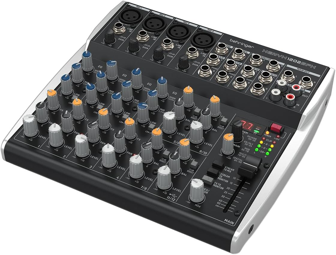 Behringer Xenyx 1202SFX 12-Channel Analog Streaming Mixer