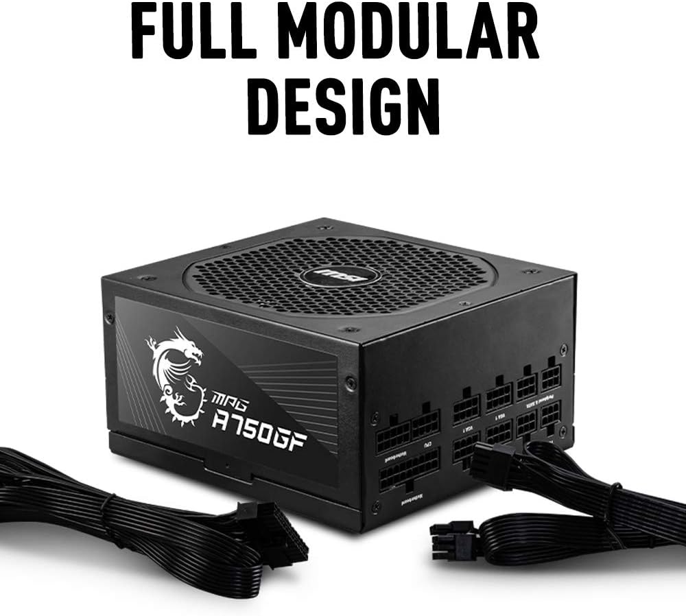 MSI MPGA750GF MPG A750GF 750W 80+ Gold Power Supply