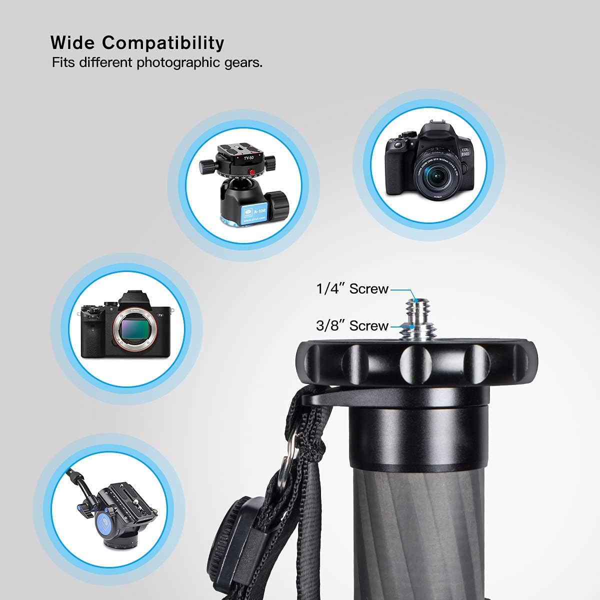 Sirui AM-326M Carbon Fiber Compact Travel Monopod