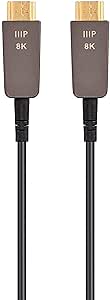 Monoprice 138626 8K Fiber Optic HDMI Cable 20ft