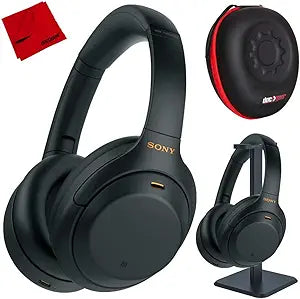 Sony E4SNWH1000XM4B WH-1000XM4 Noise Cancelling Headphones Bundle
