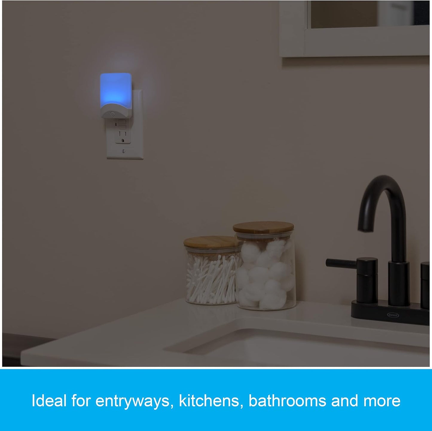 GE 34693 Color-Changing LED Night Light Dusk to Dawn