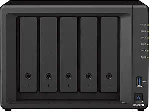 Synology DS1522+ 5-Bay NAS, Ryzen, 32GB RAM, 50TB HDD, 1TB SSD