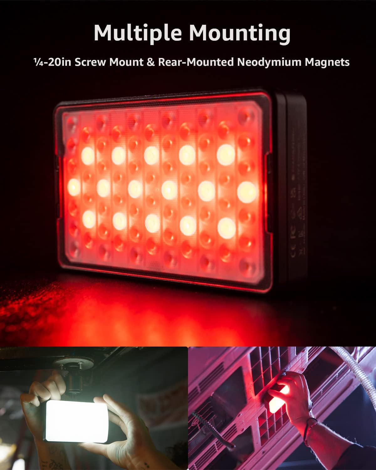 Aputure MC Pro Camera Lights RGBWW Lensed Mini LED Panel