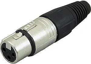 Neutrik NC3FX 3-Pin XLR Female Connector - Nickel/Silver