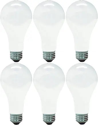 GE 10429-6 A21 150-Watt Soft White Light Bulb 6-Pack