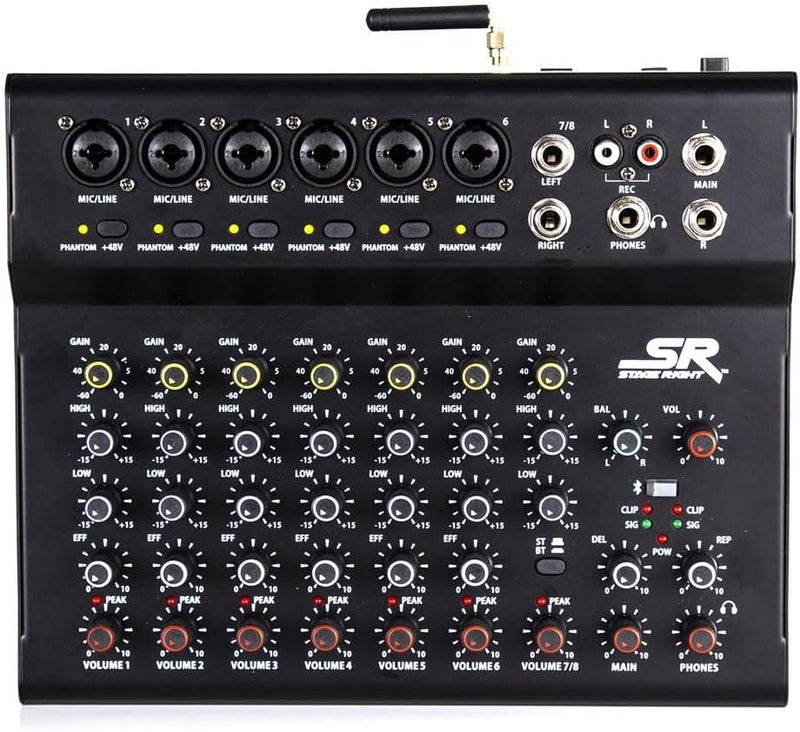 Monoprice 625912 Stage Right 8-Channel Powered Mixer — main product image