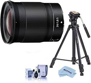 Nikon Z 24mm f/1.8 S Lens Travel Tripod Kit