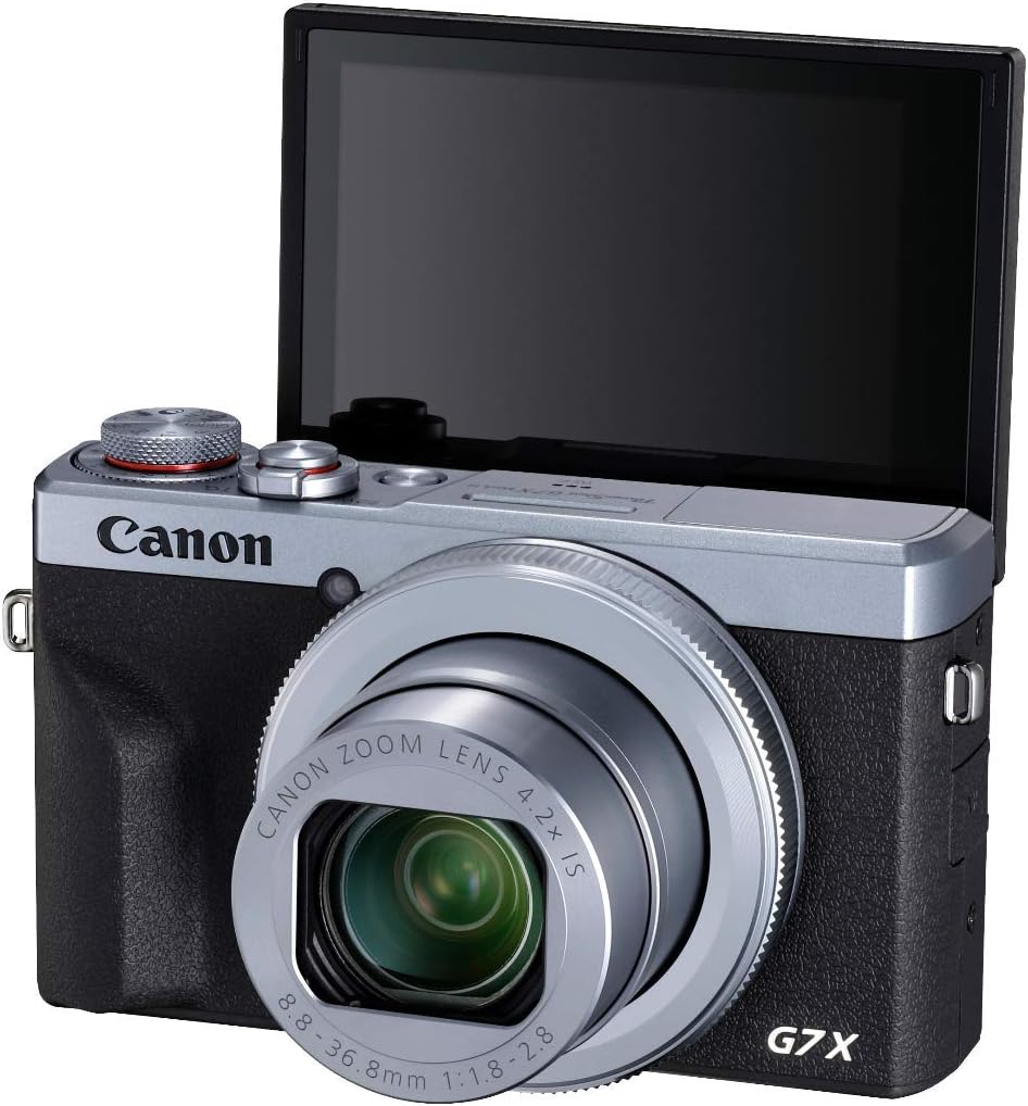 Canon 3638C003AA PowerShot G7 X Mark III Silver Camera