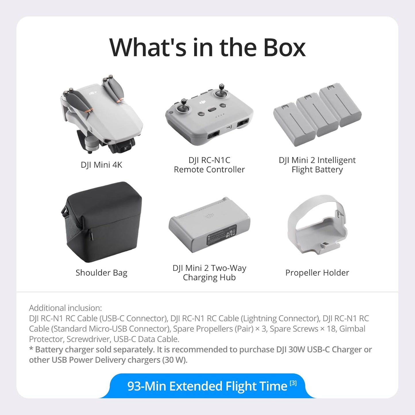 DJI 6941565980311 Mini 4K Fly More Combo Drone