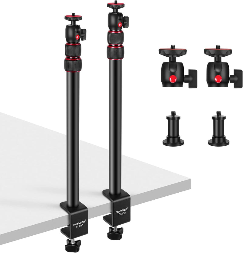 Neewer 10101565 Extendable Camera Desk Mount Stand 2-Pack — main product image