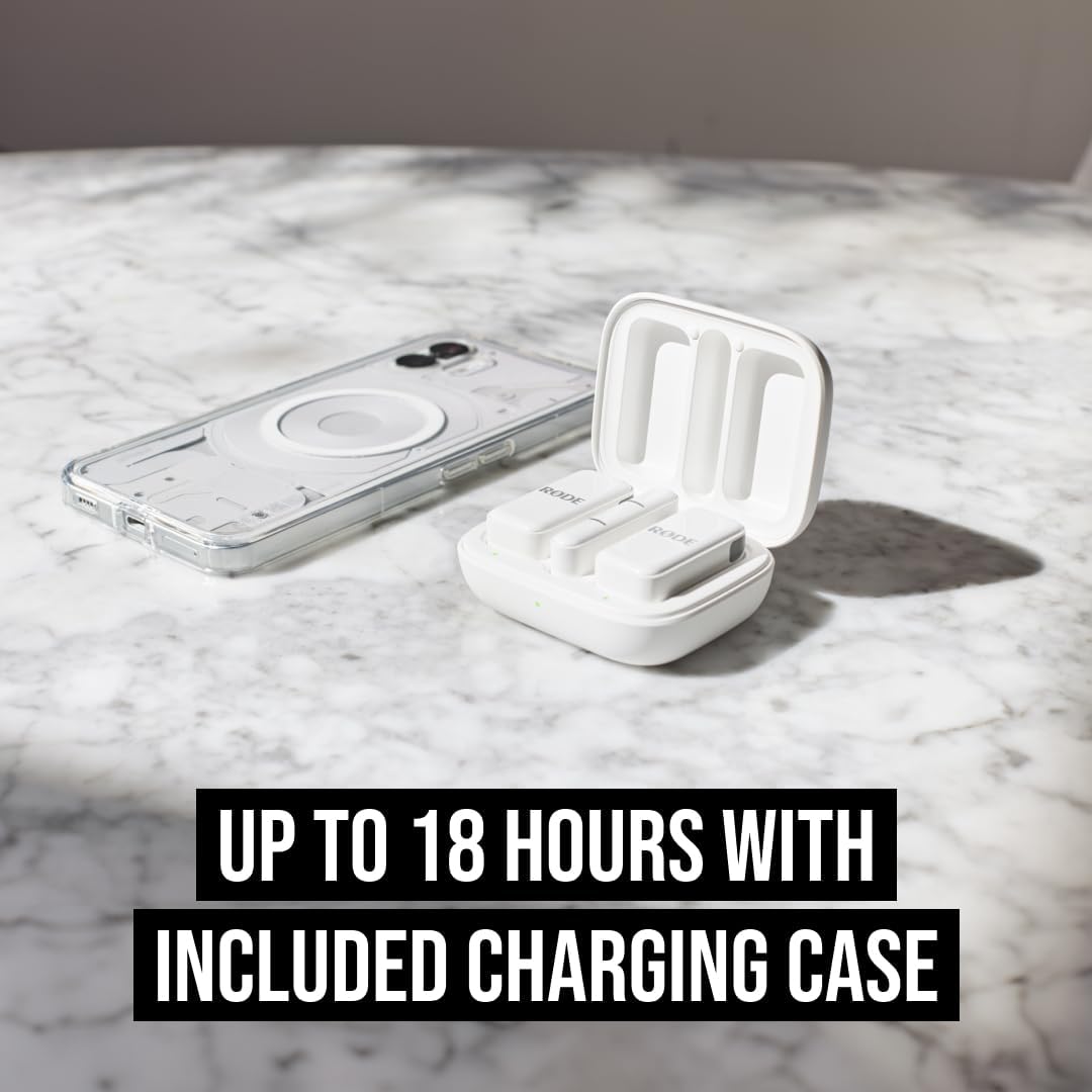 Rode WIMICROLW Wireless Micro - Dual Mics with Charge Case - Lightning