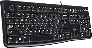 Logitech 920-010015 K120 Keyboard with Silicone Cover EDU