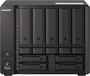 QNAP TS-h973AX-8G 9-Bay QuTS Hero NAS 10GbE — main product image