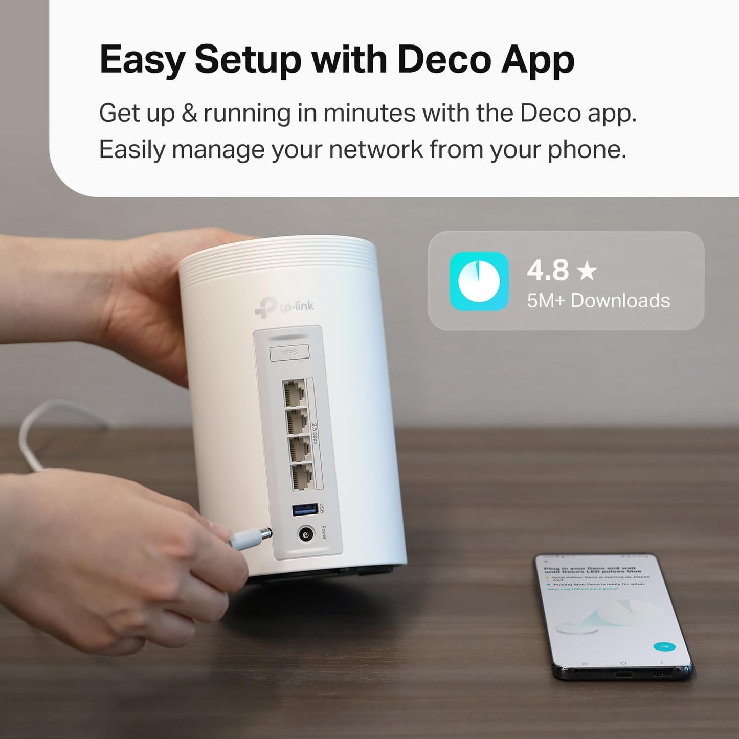 TP-Link Deco BE63 WiFi 7 Mesh System (3-Pack) BE10000