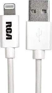 RCA AH754A 4ft Lightning to USB-C Charge & Sync Cable — main product image