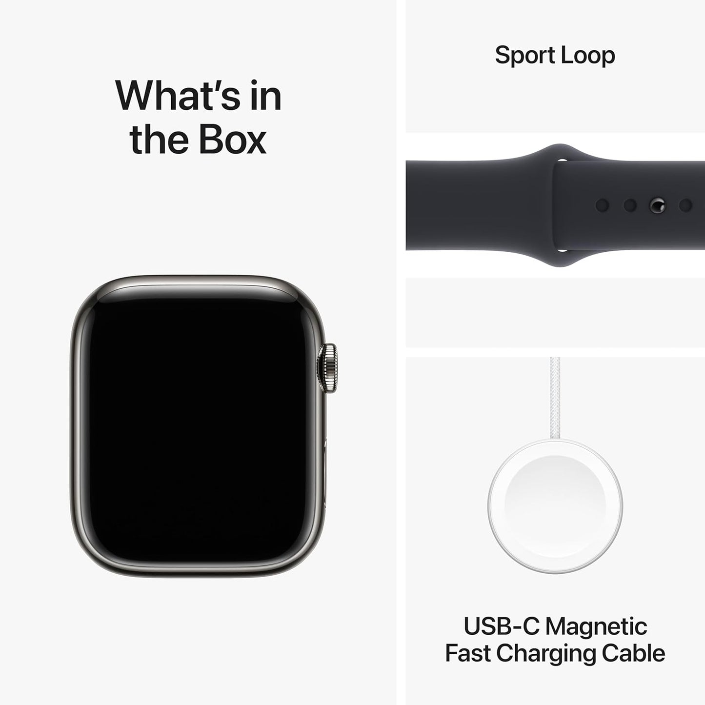 Apple MRMW3LL/A: Watch Series 9, 45mm GPS + Cellular, Graphite