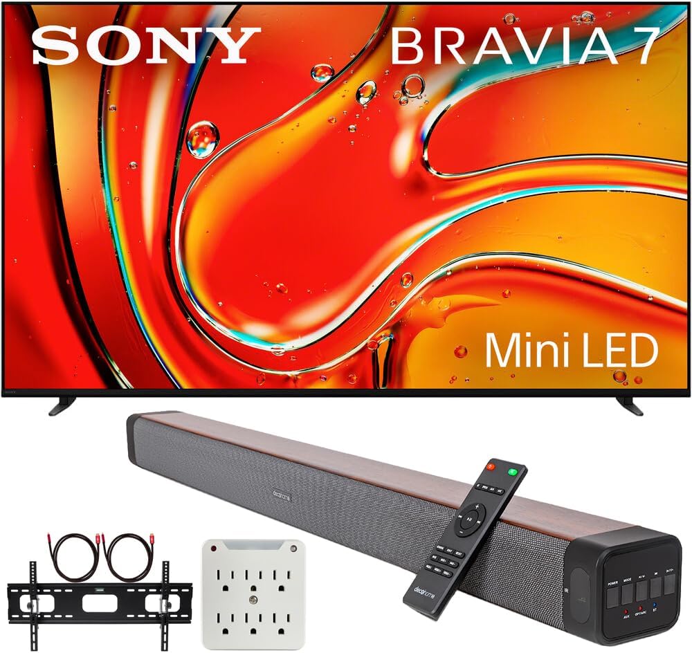 Sony E2SNK55XR70 55" BRAVIA 7 4K QLED Mini-LED TV Bundle