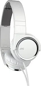 JVC HAS400W Foldable On-Ear Headphones