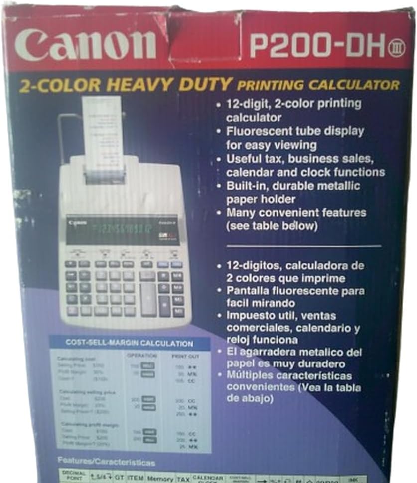 Canon P170-DH-3 Printing Calculator 2.3 Lines/Sec