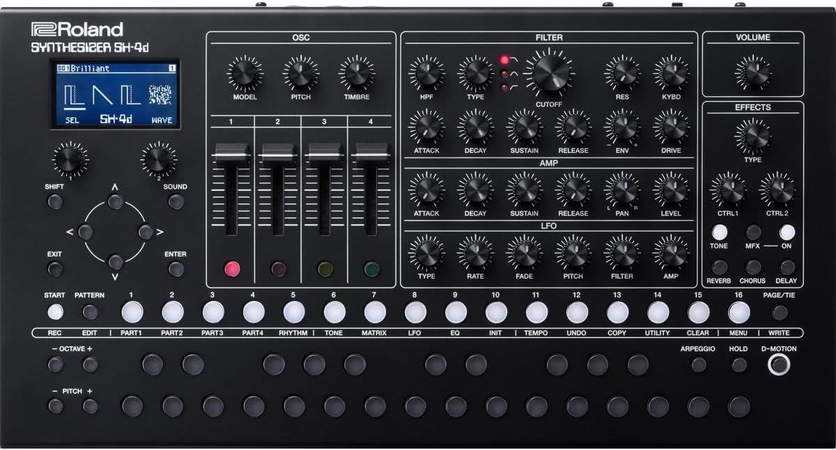 Roland SH-4D Compact Desktop Synthesizer - Sound Design