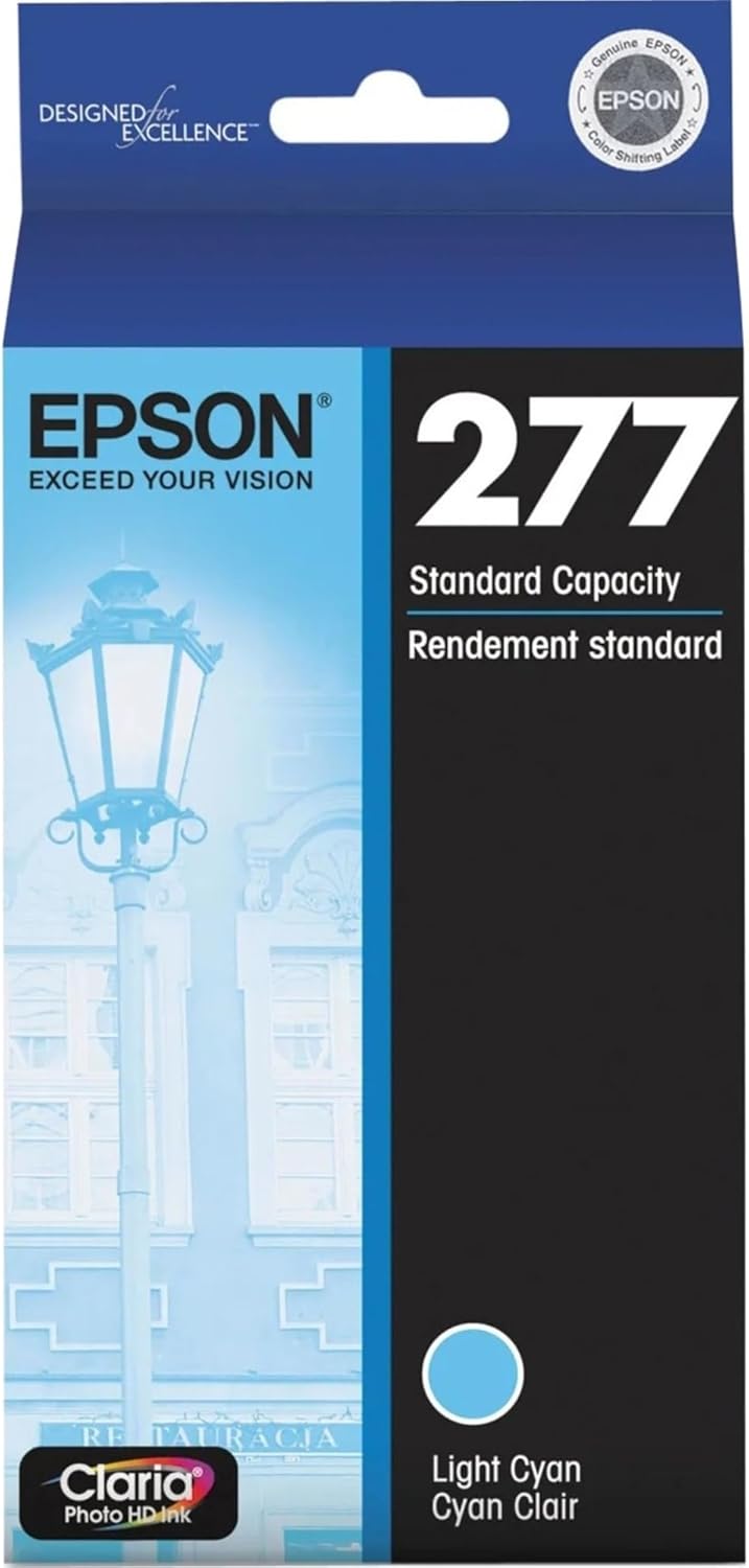 Epson T277520 277 Claria Light Cyan Ink Cartridge