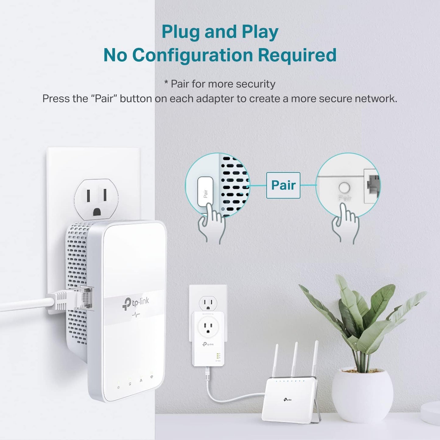 TP-Link TL-WPA7617 KIT Powerline WiFi Extender - AV1000