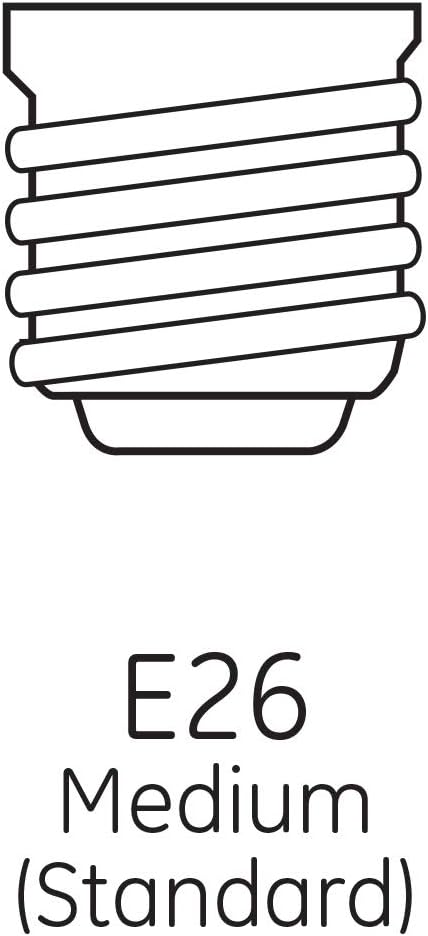 GE 97478 25W Decorative A19 Incandescent Bulb Clear 2-Pack