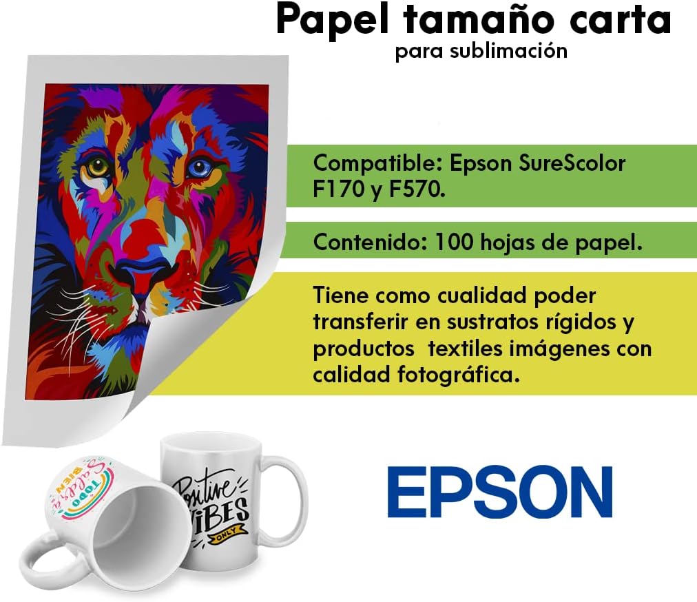 Epson S450361 8.5x11 Dye Sublimation Transfer Paper