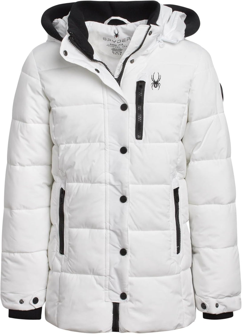 Spyder Girls' Long Length Puffer Jacket - Insulated Winter Coat — main product image