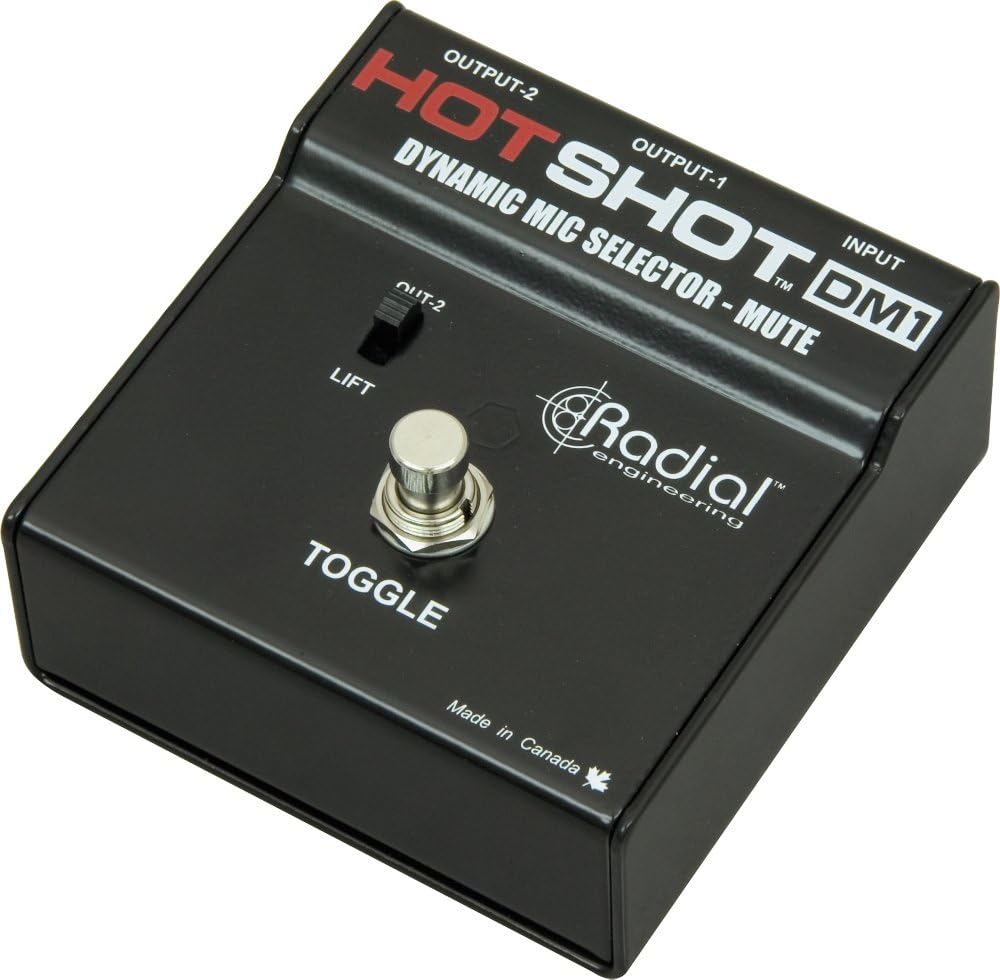 Radial Engineering R800 1500 HotShot DM1 Microphone Mute Footswitch
