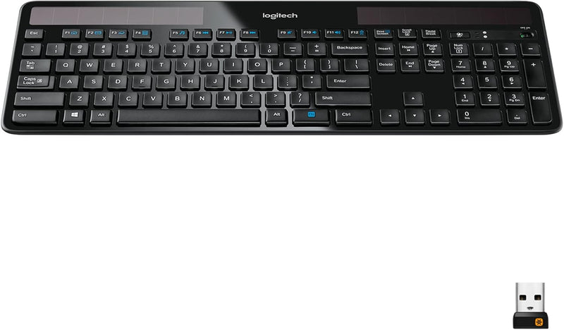 Logitech 920-002912 K750 Wireless Solar Keyboard, Ultra-Thin, USB — main product image