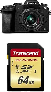 Panasonic LUMIX G7 4K Mirrorless Camera 14-42mm Lens + 64GB