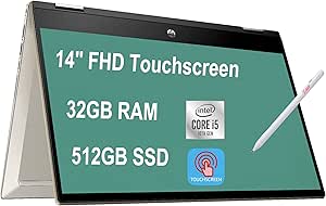 HP 14 Pavilion x360 i5 Touchscreen 2-in-1 Laptop — main product image