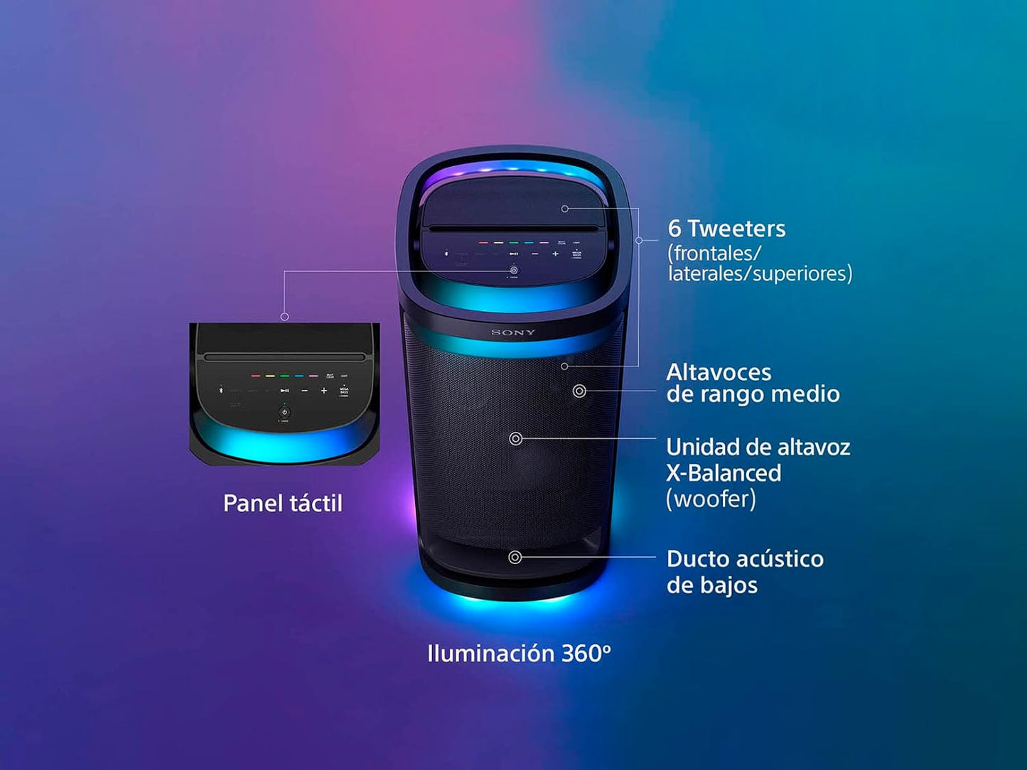 Sony SRSXV900 X-Series Wireless Bluetooth Karaoke Party Speaker
