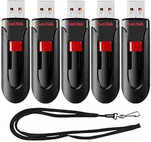 SanDisk SDCZ60-064G 64GB Cruzer Glide 5-Pack USB 2.0