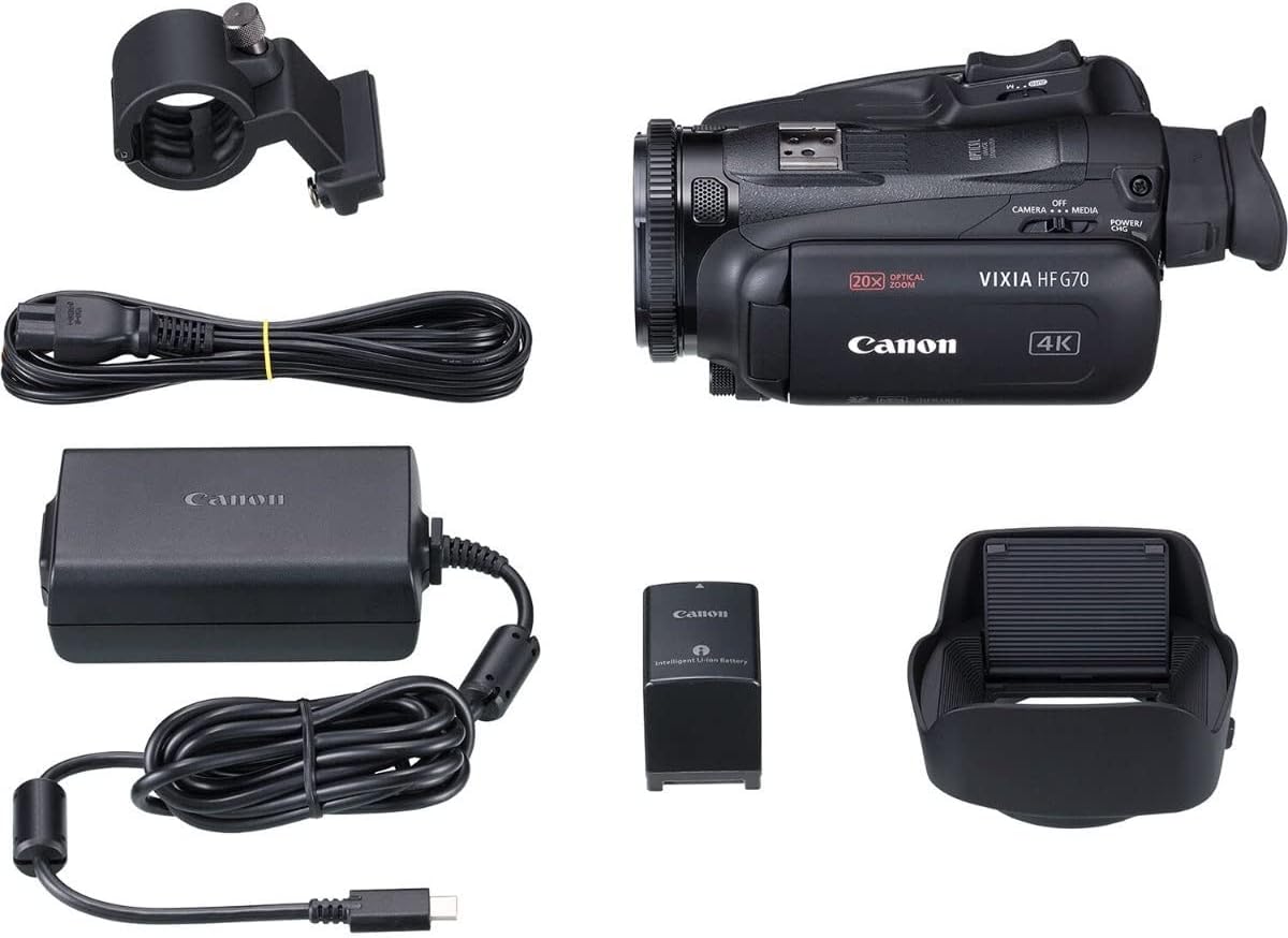 Canon 5734C002 VIXIA HF G70 4K UHD Camcorder - 20x Optical Zoom
