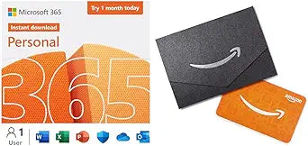 Microsoft Microsoft 365 + $10 Amazon Gift Card — main product image