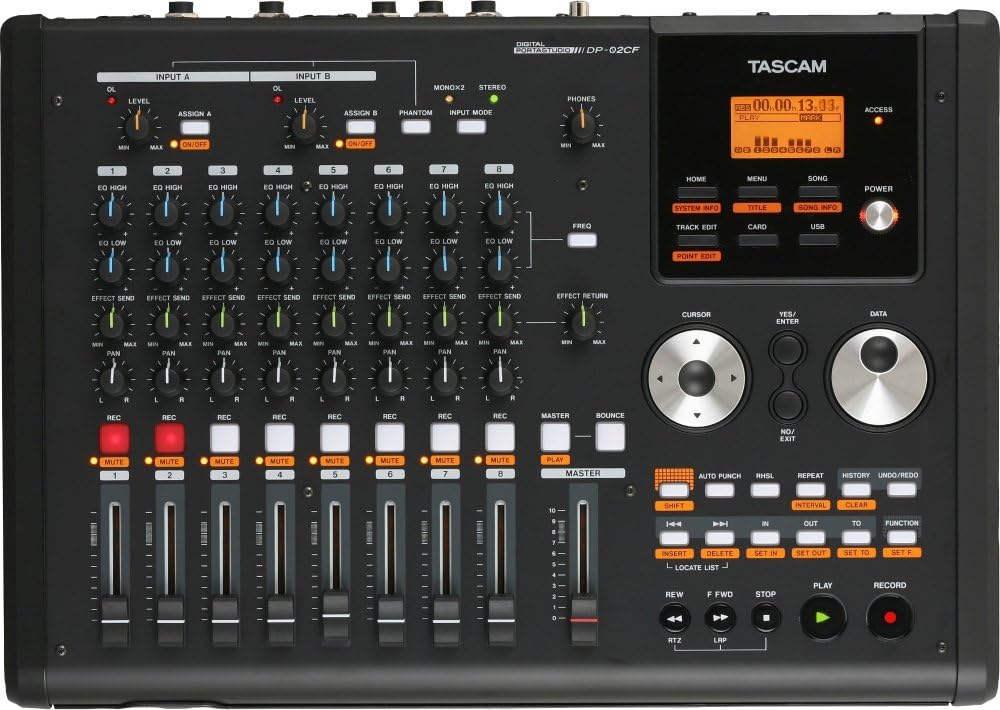 Tascam DP02 Digital Portastudio 8-Track Recorder