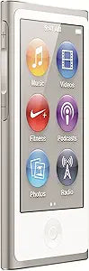 Apple iPod Nano MD480LL/A 16GB Silver (7th Gen) (Renewed)