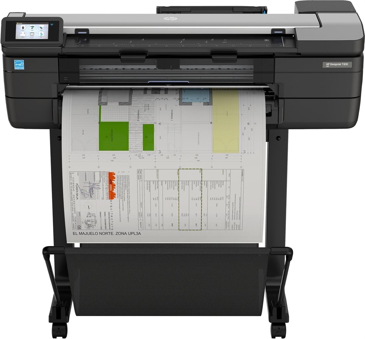 HP T830 Designjet Inkjet Large Format Printer - 24" Color MFP
