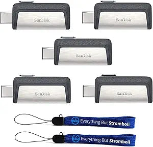 SanDisk SDDDC2 16GB Ultra Dual Drive USB-C 5-Pack